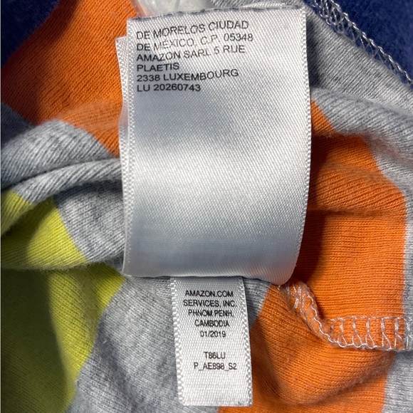 AMAZON ESSENTIALS Kids Striped Shirt/Shorts outfit XS(4-5) - Picture 9 of 13